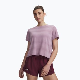 Футболка для бігу жіноча Under Armour Velociti SS mauve pink/reflective