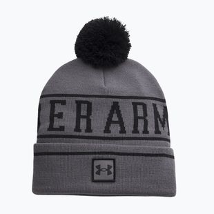 Шапка зимова чоловіча Under Armour Halftime Pom Beanie castlerock/black/black