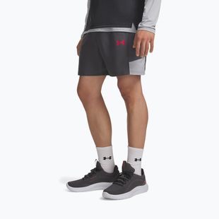 Шорти для тренувань чоловічі Under Armour Tech Utility Shorts castlerock/mod gray/racer red