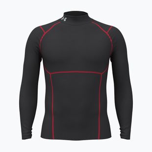Лонгслів для тренувань чоловічий Under Armour Coldgear Elite Comp Mock ultimate black/red/reflective
