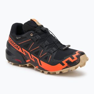 Кросівки для бігу чоловічі Salomon Speedcross 6 GTX black/shocking orange/white pepper