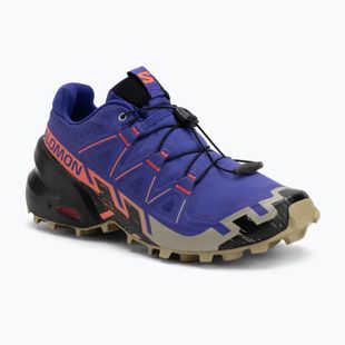 Кросівки для бігу жіночі Salomon Speedcross 6 liberty/black/neon flame