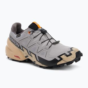 Кросівки для бігу чоловічі Salomon Speedcross 6 GTX gull/white pepper/black