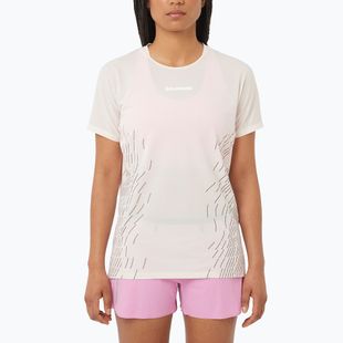 Футболка для бігу жіноча Salomon Sense Aero SS Tee GFX whisper white