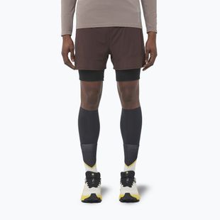 Шорти для бігу чоловічі Salomon Sense 2IN1 coffee bean