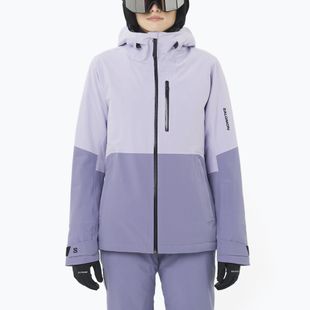 Куртка лижна жіноча Salomon Highland cosmic sky/blue granite