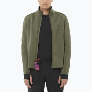 Кофта чоловіча Salomon Outline Warm Fleece Full Zip grape leaf