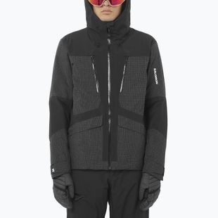 Куртка лижна чоловіча Salomon Spark deep black