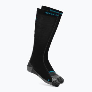 Шкарпетки гірськолижні Salomon MTN black/blue danube