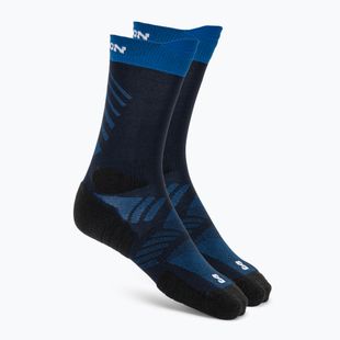 Шкарпетки Salomon Aero Crew maritime blue/bluing/white