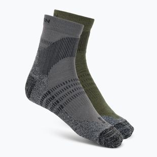 Шкарпетки Salomon X Ultra Access Quarter 2 pairs excalibur/olive night