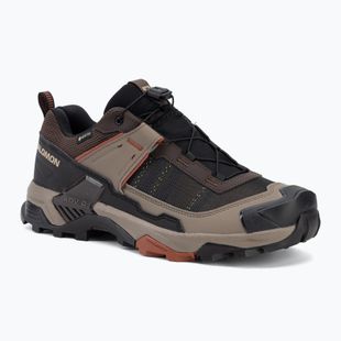 Кросівки трекінгові чоловічі Salomon X ULTRA 5 GTX black coffee/walnut/arabian