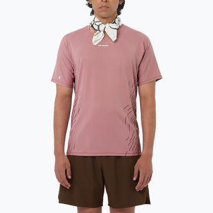 Футболка для бігу чоловіча Salomon Sense Aero SS Tee GFX dusky orchid