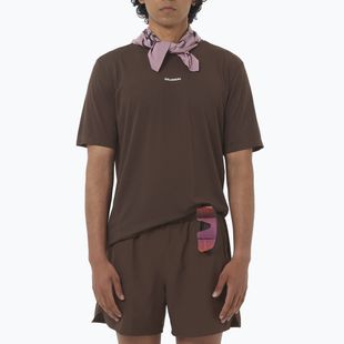 Футболка для бігу чоловіча Salomon Shakeout Core cofee bean