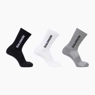 Шкарпетки Salomon Everyday Lite Crew 3 pack black/white/frost gray