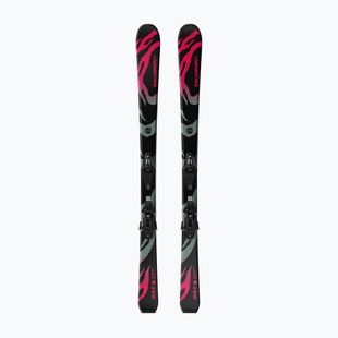 Лижі гірські дитячі + кріплення Salomon QST Jr Black S + C5 GW black/neon punch