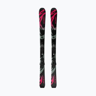 Лижі гірські дитячі + кріплення Salomon QST Jr Black M + C5 GW black/neon punch