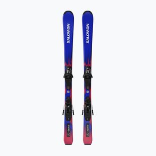 Лижі гірські дитячі + кріплення Salomon Equipe Jr S + C5 GW race blue/equipe red