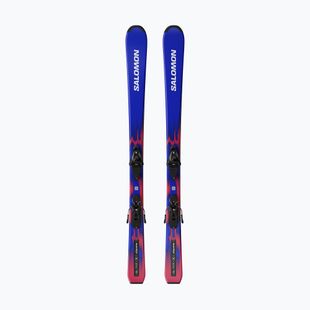 Лижі гірські дитячі + кріплення Salomon Equipe Jr M + L6 GW race blue/equipe red