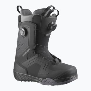Черевики сноубордні чоловічі Salomon Dialogue Dual Boa Wide black/black/asphalt