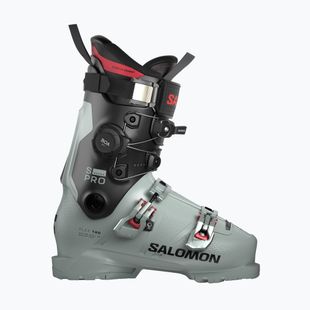 Чоботи лижні чоловічі Salomon S/Pro Supra Boa 130 wrought iron/black/samba met.