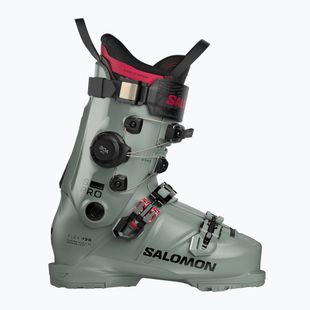 Чоботи лижні чоловічі Salomon S/Pro Alpha C Boa 130 wrought iron/black/raspberry