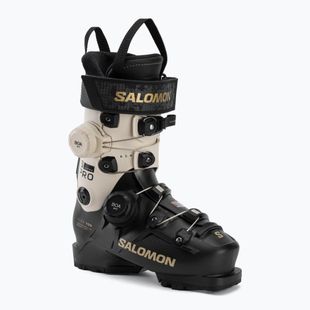 Черевики лижні жіночі Salomon S/PRO Supra Dual Boa 105 W black/ birch/gold met