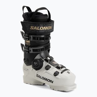 Черевики лижні жіночі Salomon S/PRO Supra S Boa 105 W gray aurora/black/gold met