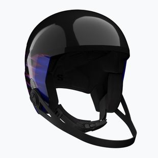 Шолом лижний дитячий Salomon Equipe Fis + Chinguard Jr black/flames