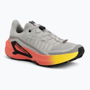 Кросівки для бігу чоловічі Salomon Genesis 2 gray violet/safety yellow