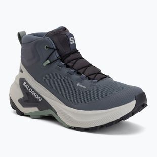 Взуття туристичне жіноче Salomon Genesis Mid GTX grisaille/green milieu