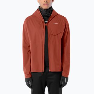 Куртка для бігу чоловіча Salomon Bonatti Waterproof burnt umber