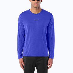 Лонгслів для бігу чоловічий Salomon Shakeout Core LS Tee clematis blue