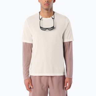 Футболка для бігу чоловіча Salomon Shakeout Core GFX SS Tee whisper white/pink frosting