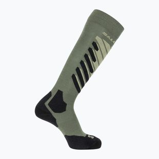 Шкарпетки лижні Salomon S/Access deep lichen green/lime cream/black