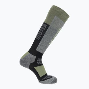 Шкарпетки лижні Salomon S/Blaze black/oil green