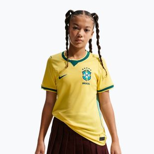 Футболка футбольна дитяча Nike Brazil 2026 Stadium Home Soccer Replica canary/light menta/geode teal