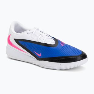 Кросівки футбольні чоловічі Nike Phantom 6 Low Academy IC racer blue/white/pink blast