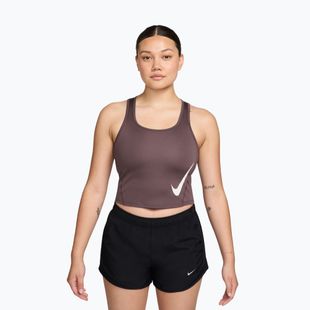 Футболка для бігу жіноча Nike Swoosh Run Dri-Fit tattoo/black/white