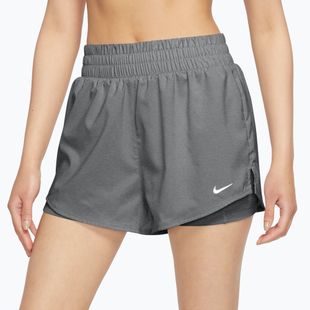 Шорти жіночі Nike One Dri-Fit High-Waisted 3" 2In1 smoke grey/heather/white