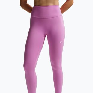 Легінси жіночі Nike One Seamless Front High-Waisted light magenta/white