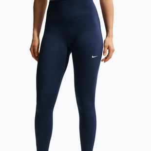 Легінси жіночі Nike One Seamless Front High-Waisted midnight navy/white