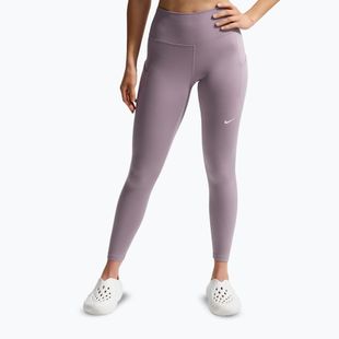 Легінси для тренувань жіночі Nike One High-Waisted 7/8 light violet ore/white
