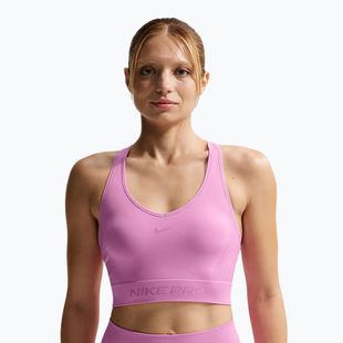 Топ для тренувань Nike Pro Seamless Dri-Fit Cropped light magenta
