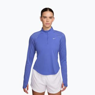 Лонгслів для бігу жіночий Nike Tempo Flash Dri-Fit 1/4 Zip sapphire/black/white