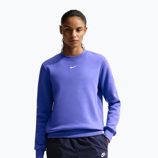 Кофта жіноча Nike Sportswear Phoenix Fleece Crewneck light medium blue/sail