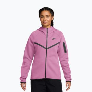 Кофта жіноча  Nike Sportswear Tech Fleece Windrunner light magenta/black
