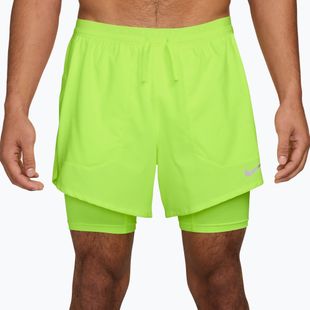 Шорти для бігу чоловічі Nike Stride Dri-Fit Hybrid 5" volt ice