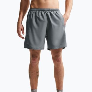 Шорти для бігу чоловічі Nike Miler Dri-Fit Brief Lined7" smoke grey/smoke grey