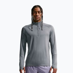 Кофта для бігу чоловіча Nike Miler Dri-Fit UV 1/2 Zip smoke grey